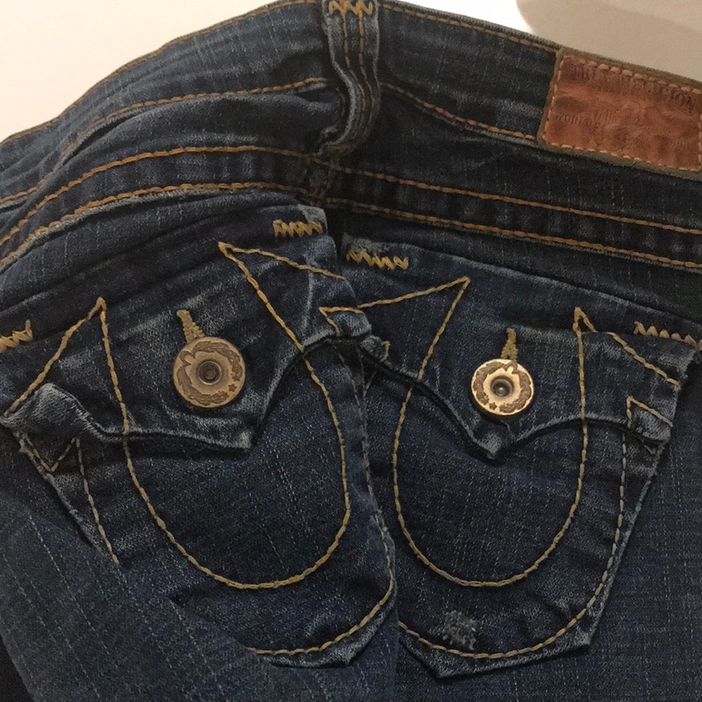 True Religion stitch jeans